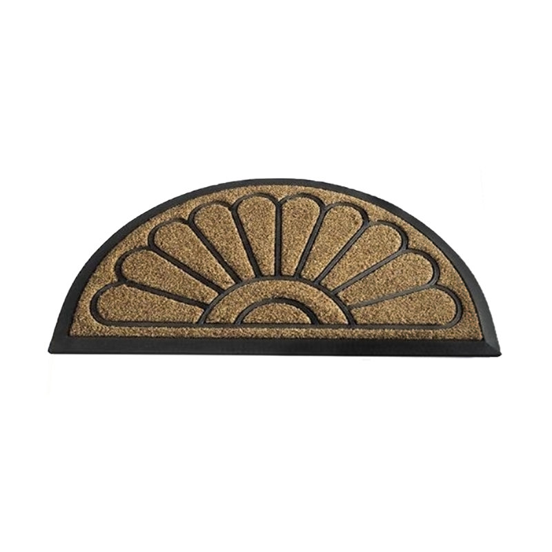 Superior Performance Natural Sunburst Half Round Coir 30 in. x 18 in